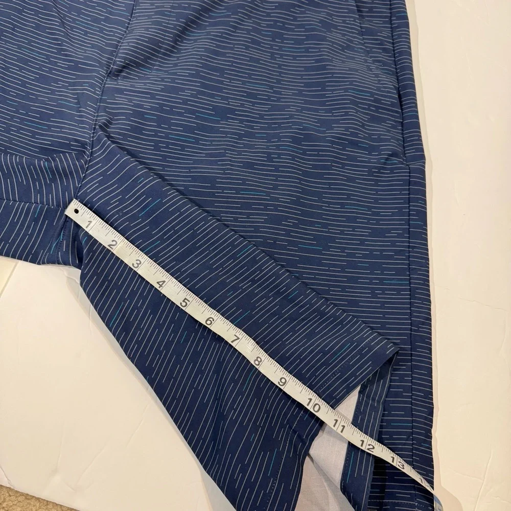 Adidas Ultimate 365 Print Men's Golf Shorts in blue with a striped pattern 38 - Picture 5 of 6